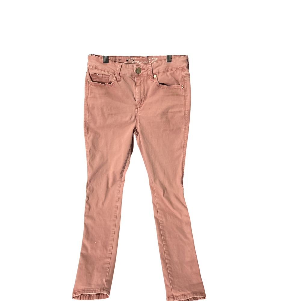 Seven7 Skin-river island Fit Denim Skinny Jeans Dusty Rose Size 8 Stretch Midi